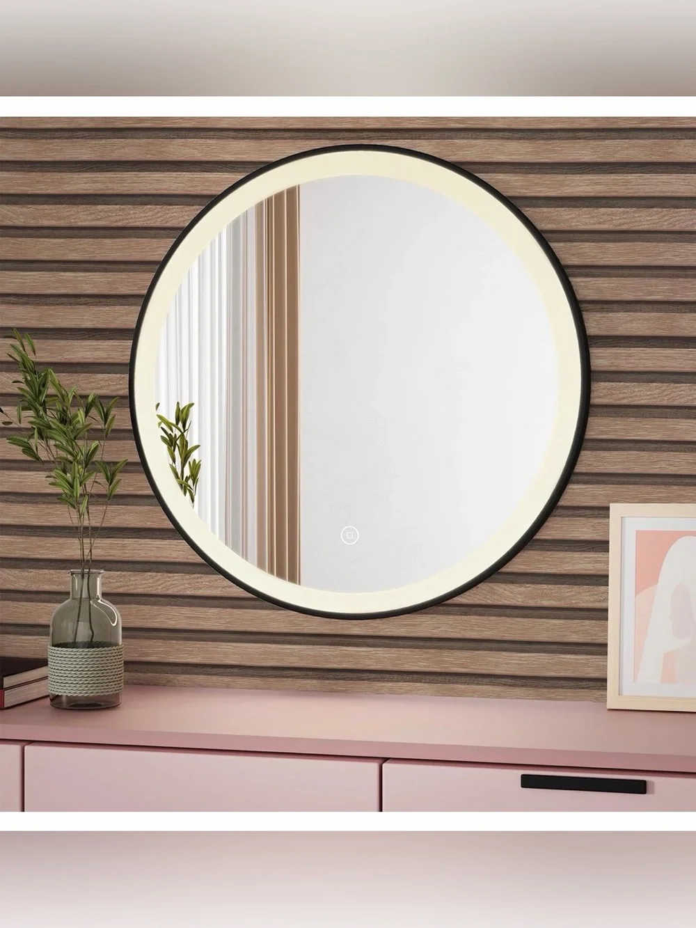 Light Tan Wood Peel and Stick Wall Panel - Self-Adhesive. Live show background